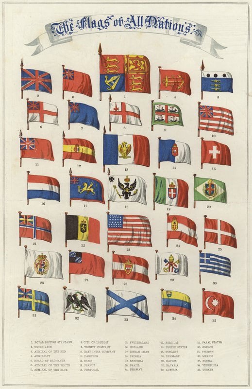 Die Flaggen aller Nationen von English School