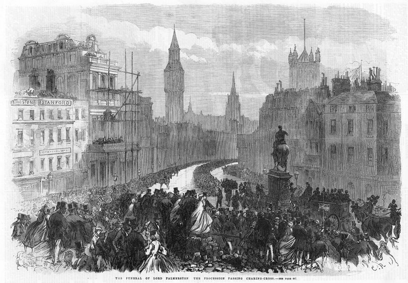 Das Begräbnis von Lord Palmerston von English School