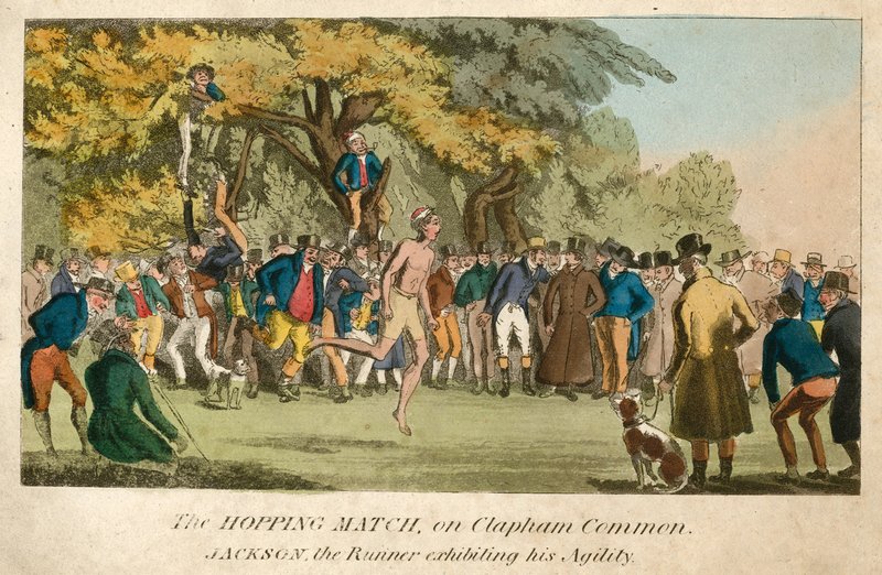 Das Hüpfen auf Clapham Common von English School