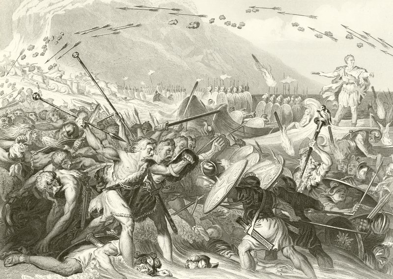 Die Landung von Julius Caesar von English School
