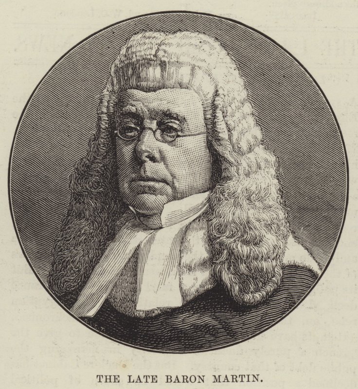 Der verstorbene Baron Martin (Gravur) von English School