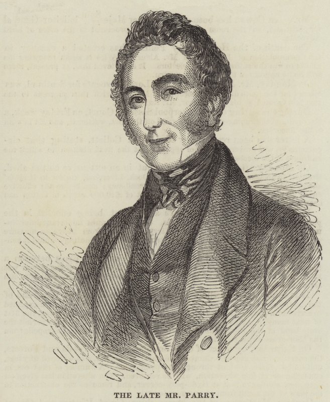 Der verstorbene Mr. Parry (Stich) von English School
