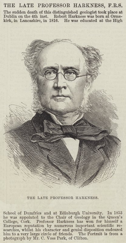 Der verstorbene Professor Harkness (Gravur) von English School