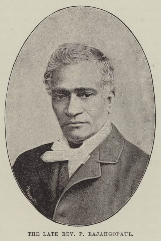 Der verstorbene Reverend P Rajahgopaul (Stich) von English School