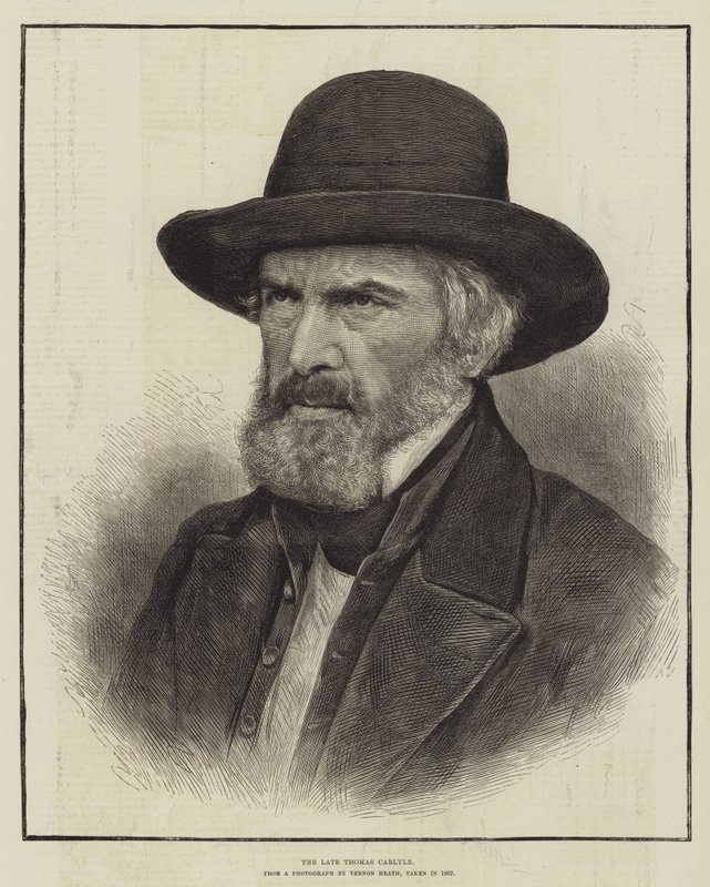 Der verstorbene Thomas Carlyle von English School
