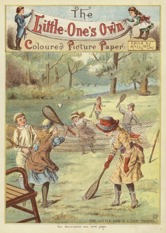 Rasen-Tennis der Kleinen von English School