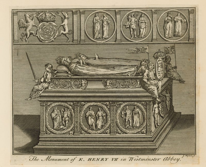Das Denkmal von König Heinrich VII von English School