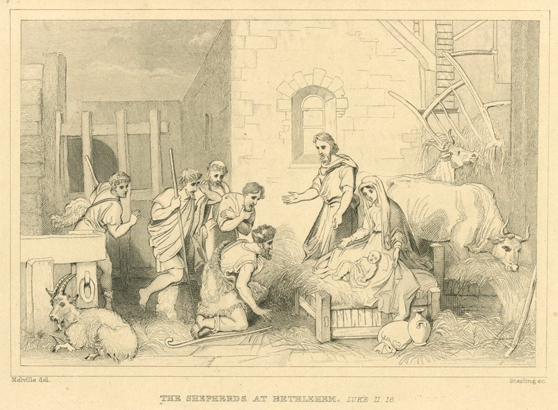 Die Hirten in Bethlehem, Lukas II von English School
