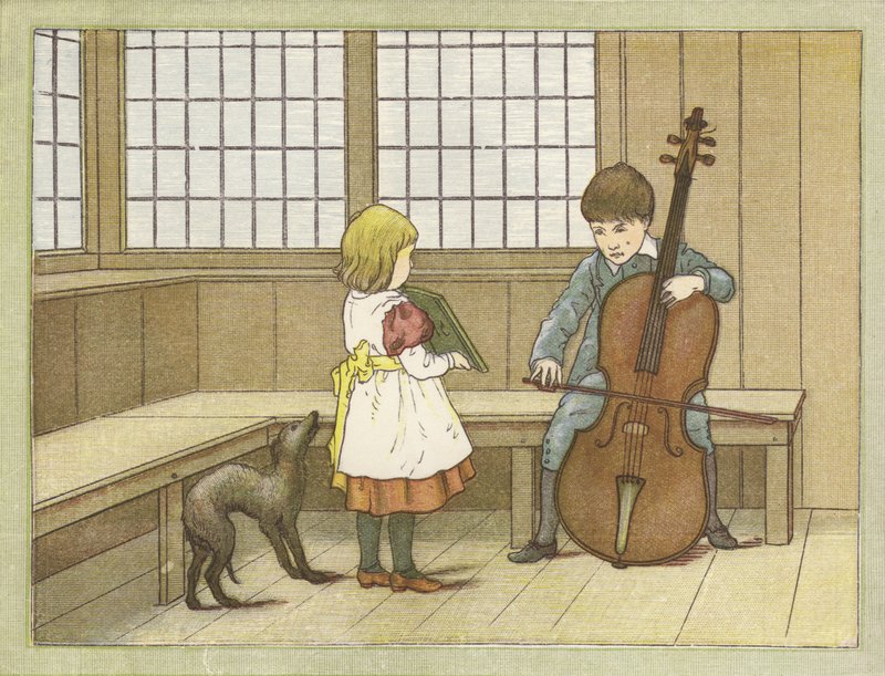 Der junge Musiker von English School