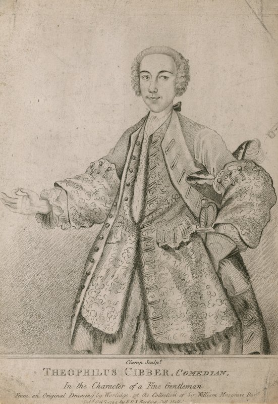 Theophilis Cibber, Komiker von English School