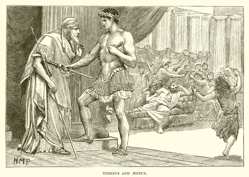 Theseus und Aegeus von English School