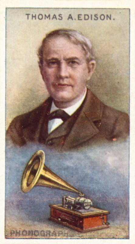 Thomas Alva Edison, Phonograph von English School