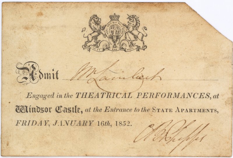 Ticket für eine Theateraufführung von English School