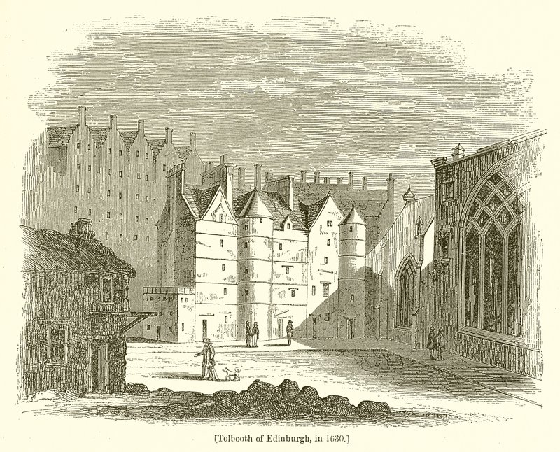 Tolbooth von Edinburgh, 1630 von English School