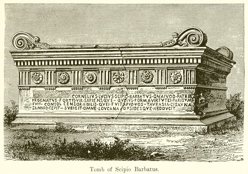 Grab des Scipio Barbatus von English School