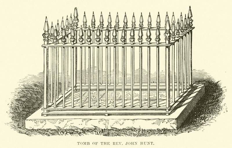 Grab des Reverend John Hunt von English School