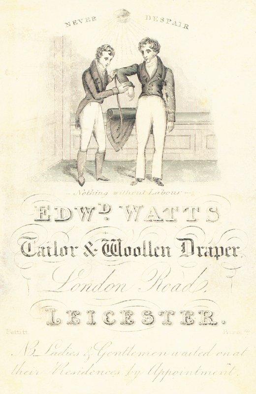 Handelskarte, Edward Watts von English School