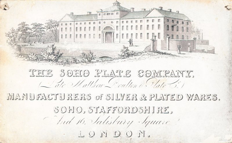 Handelskarte, The Soho Plate Company von English School