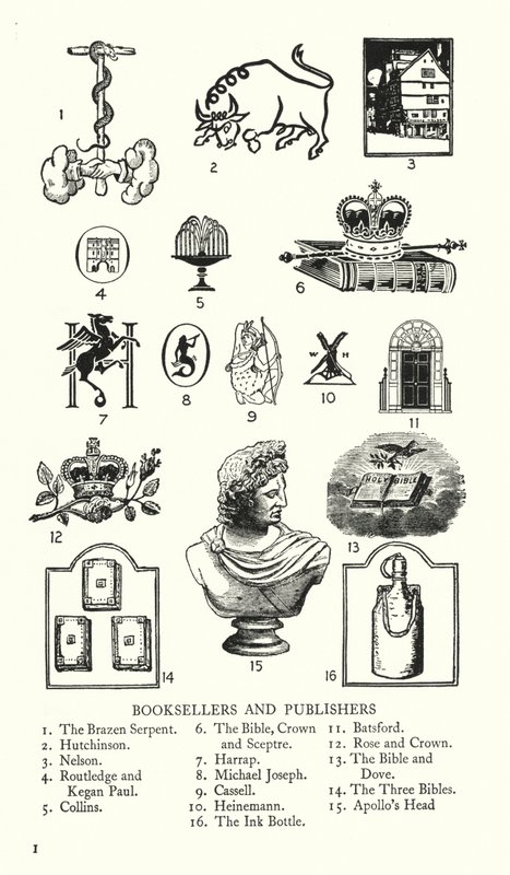 Handelsschilder: Buchhändler und Verleger von English School