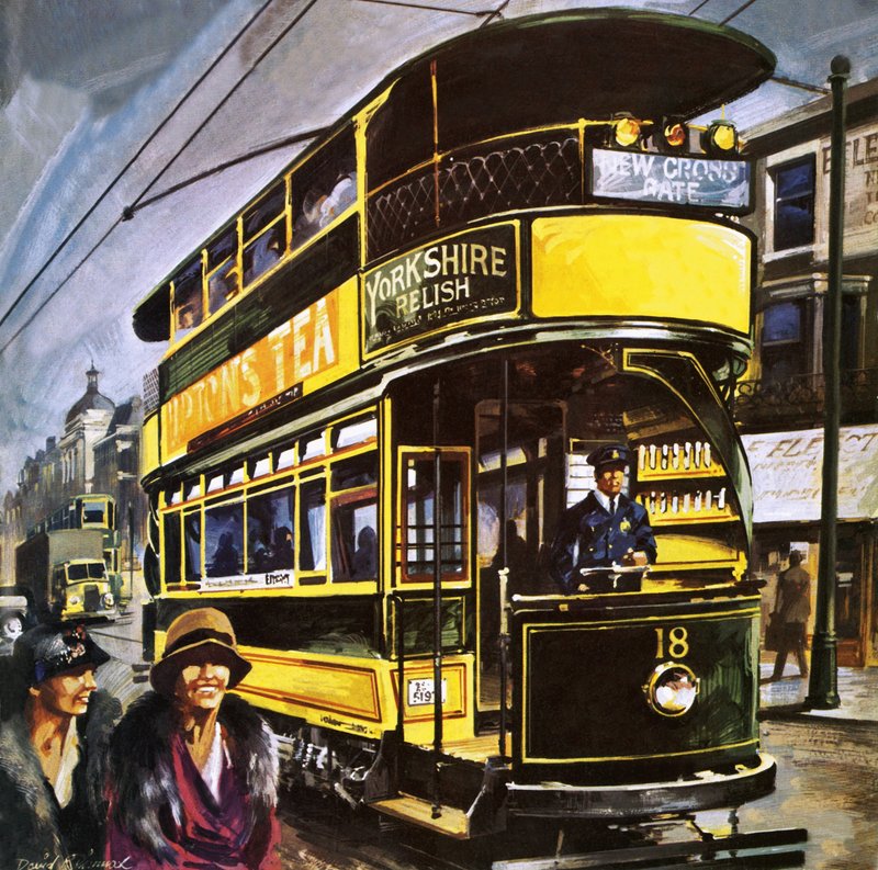 Straßenbahn von English School