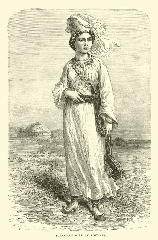 Turkmenisches Mädchen aus Buchara von English School