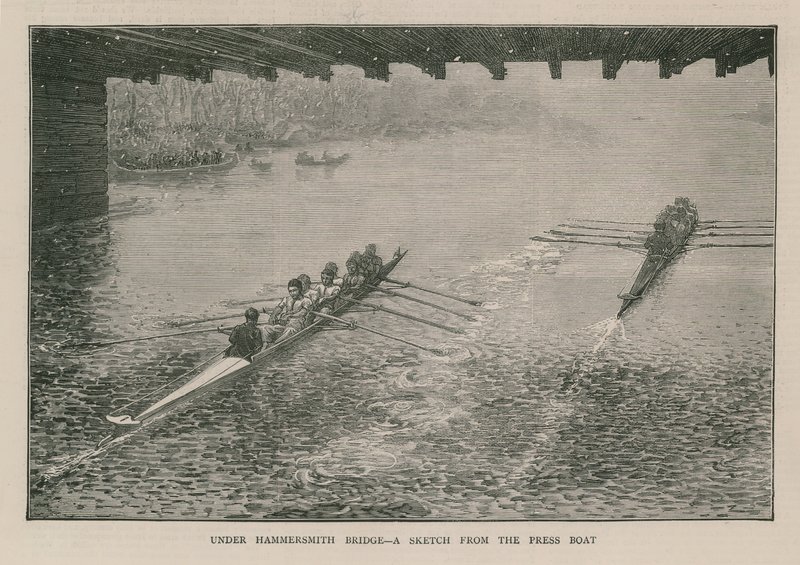 Unter der Hammersmith-Brücke von English School