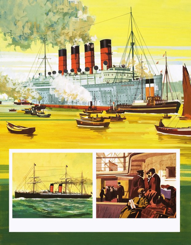 Unidentifiziertes Passagierschiff von English School