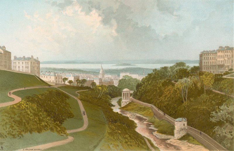 Blick von der Dean Bridge - Edinburgh von English School