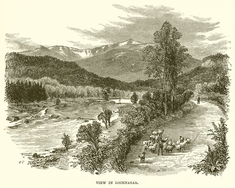 Ansicht von Lochnagar von English School