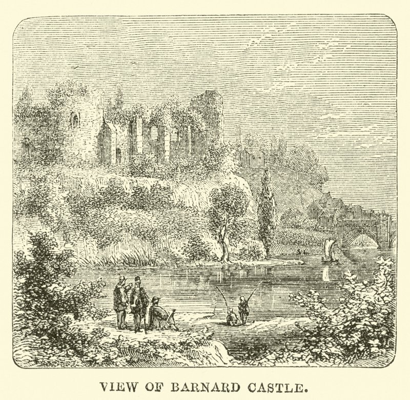 Ansicht von Barnard Castle von English School