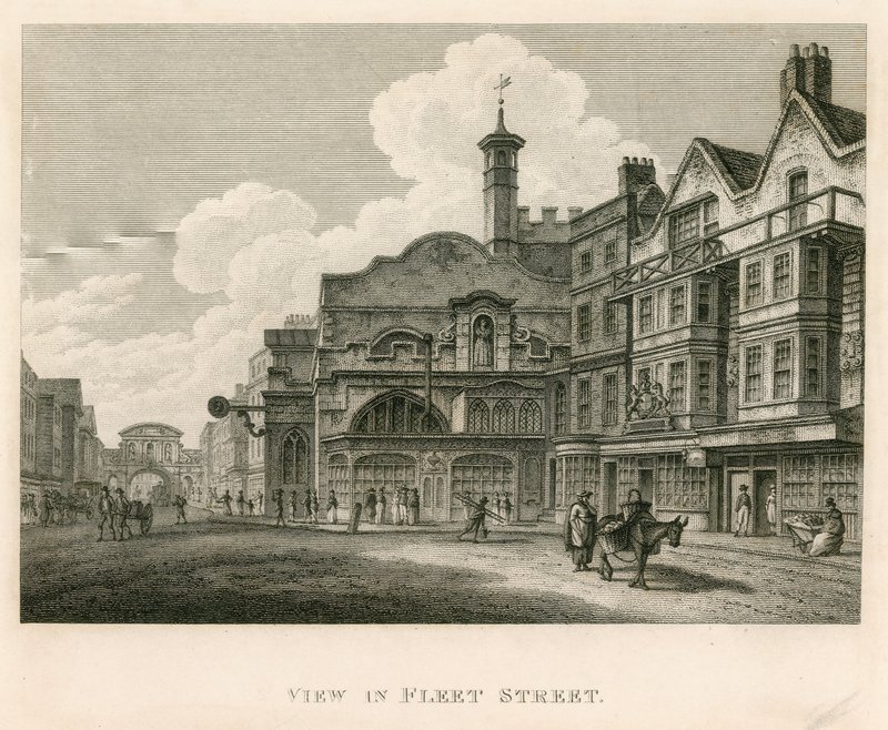Ansicht der Fleet Street, London von English School