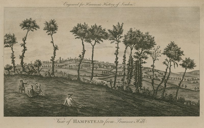 Ansicht von Hampstead vom Primrose Hill von English School