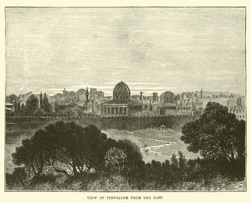 Ansicht von Jerusalem vom Osten von English School