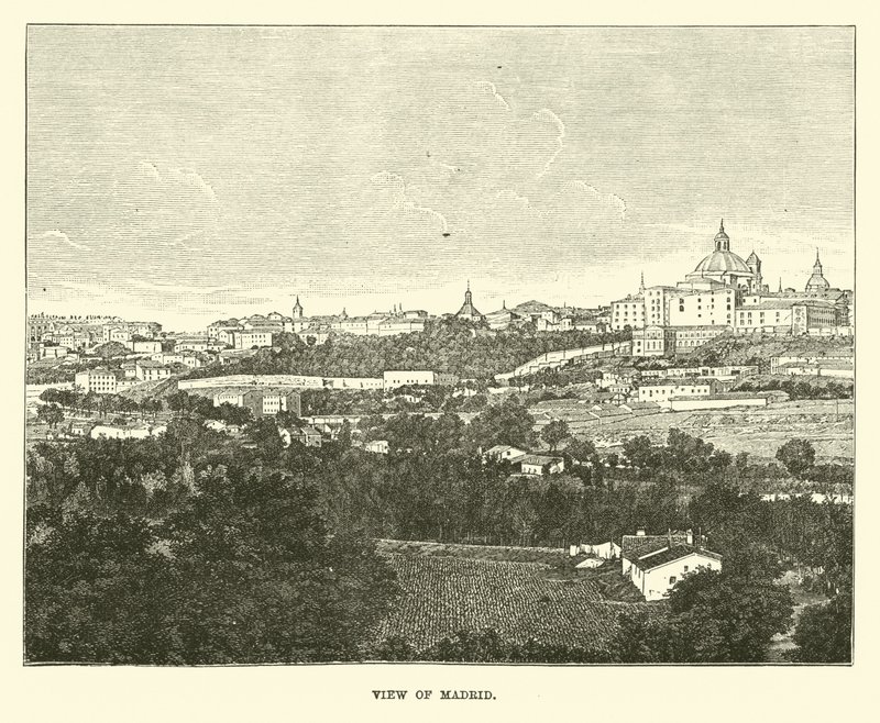 Ansicht von Madrid von English School