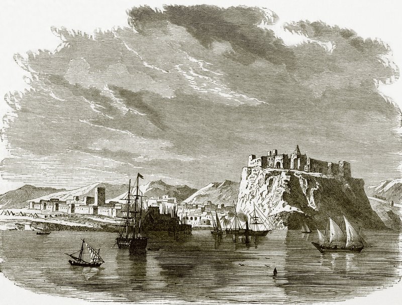 Ansicht von Sallee und Rabat von English School