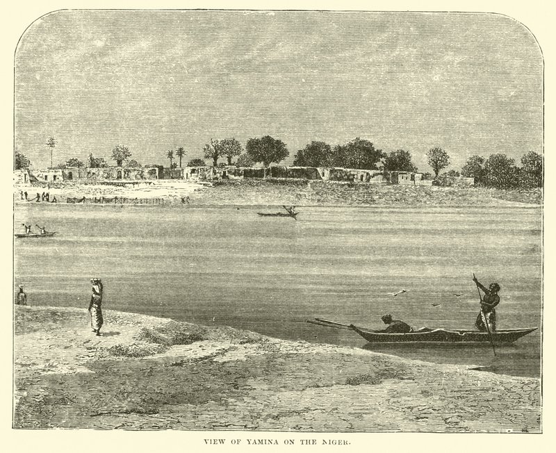 Blick auf Yamina am Niger von English School