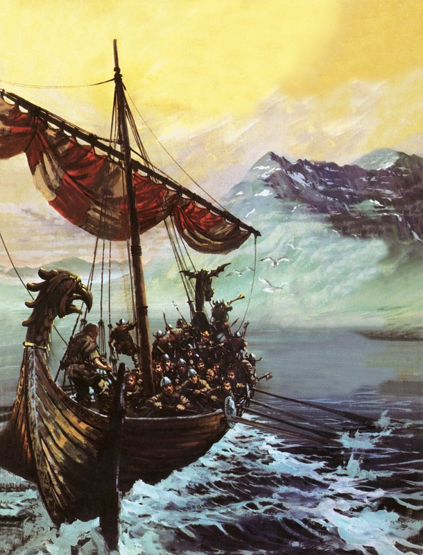Wikingerschiff von English School