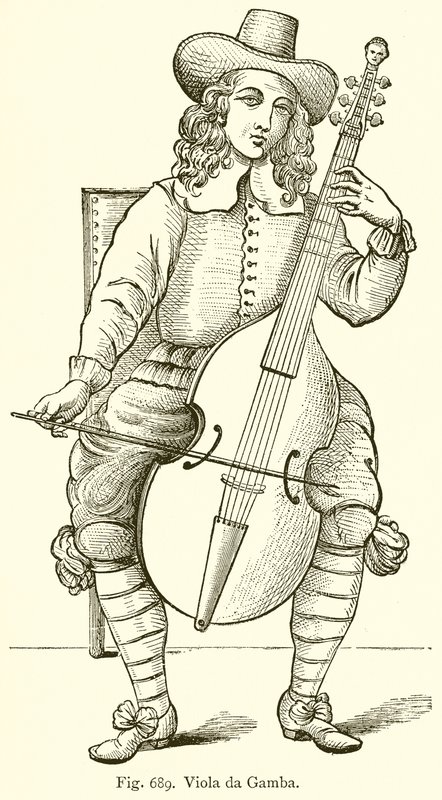 Viola da Gamba von English School