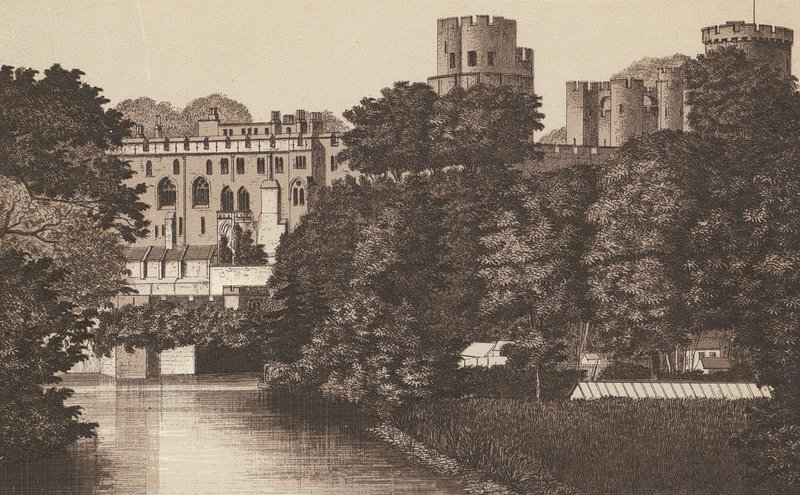 Warwick Castle (Lithografie) von English School