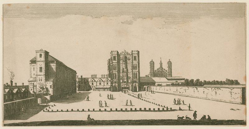 Whitehall im 17. Jahrhundert von English School
