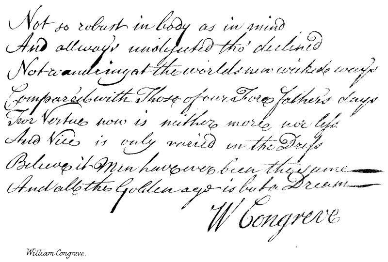 William Congreve von English School