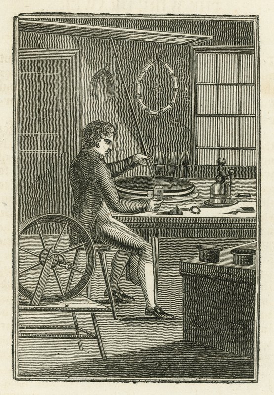 Der Drahtzieher (Gravur) von English School