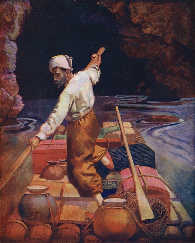Sindbad auf seinem Floß von Enoch Ward