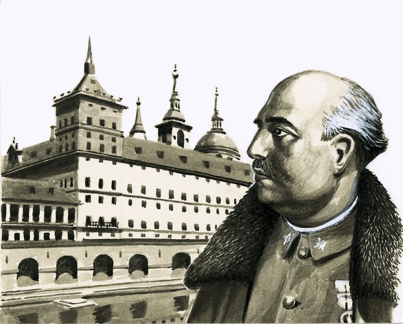 Porträt von General Franco von Eric Parker