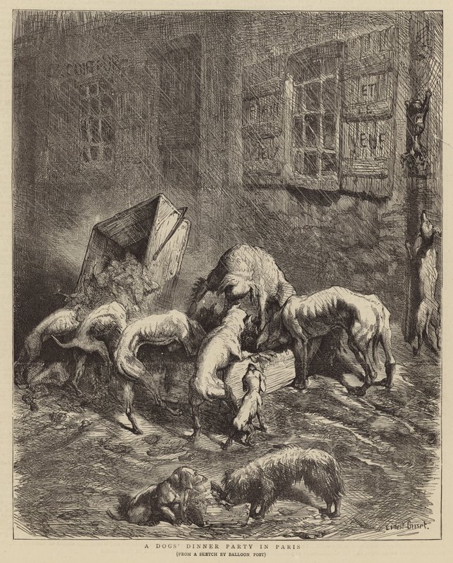 Ein Hundedinner in Paris von Ernest Henry Griset