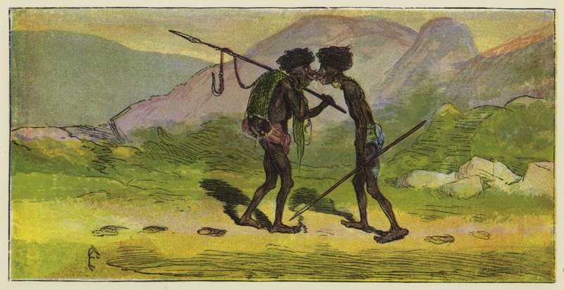 Ashanti-Begrüßung von Ernest Henry Griset