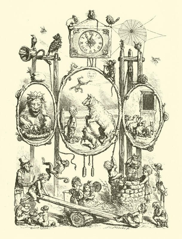 National Nursery Rhymes, Frontispiz von Ernest Henry Griset