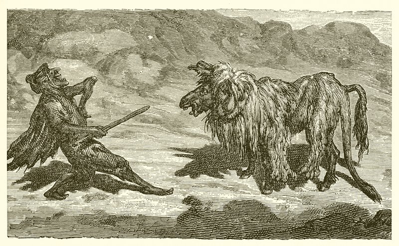 Der Esel im Löwenfell von Ernest Henry Griset