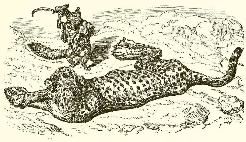 Der Leopard und der Fuchs von Ernest Henry Griset