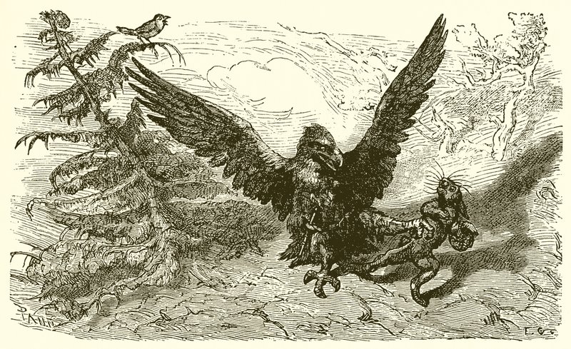 Der Spatz und der Hase von Ernest Henry Griset